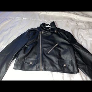 Cropped Leather jacket